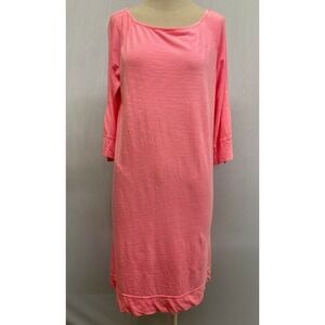 Lilly Pulitzer Dress Small Pink Marlowe Boatneck 3/4 Sleeve Lightweight